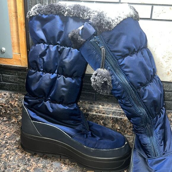 Pajar Canada "Toboggan 2.0" Tall Nylon Boots dark blue size 8.5 - Picture 15 of 16